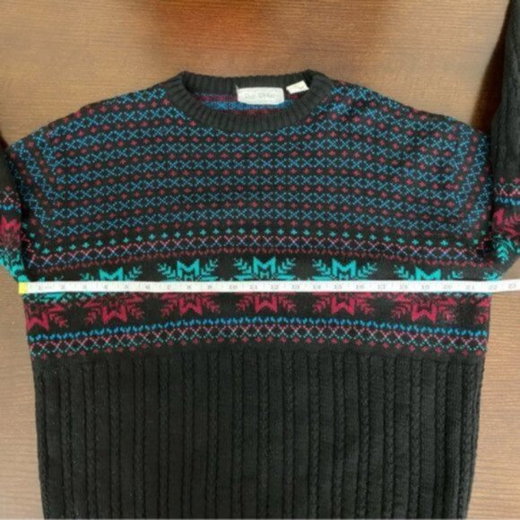 Vintage Rob Winter Men’s Acrylic Knit Snowflake Sweater. Size XL. - Picture 10 of 15